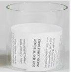 Replacement Glass Draft Deflector/Protector ONLY for Draft Style Candle Followers for this size: 1-15/16", 2", 2-1/16" (#04807)