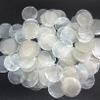 PEPPERLONELY 100 PC Round Natural Capiz Sea Shells, 1 Inch view 1