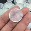 PEPPERLONELY 100 PC Round Natural Capiz Sea Shells, 1 Inch view 2