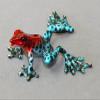 Rebecca Bronze Frog (Redhead Blue) view 1