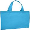 Reusable Convention - Conference Tote Bags Non Woven Bright Colors for Promotions, Aqua, Set of 100 view 2