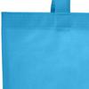 Reusable Convention - Conference Tote Bags Non Woven Bright Colors for Promotions, Aqua, Set of 100 view 3