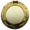11 Brass Porthole Mirror: Maritime and Nautical Ship Decor by RedSkyTrader view 1