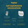 SnapSafe Rechargeable Dehumidifier Medium, 75900 -Portable Moisture Absorbers for Gun Safes & Cabinets, Closets, & Pantries-Prevent Moisture Damage for Gun Safe Accessories, Firearms in Your Gun Vault view 3
