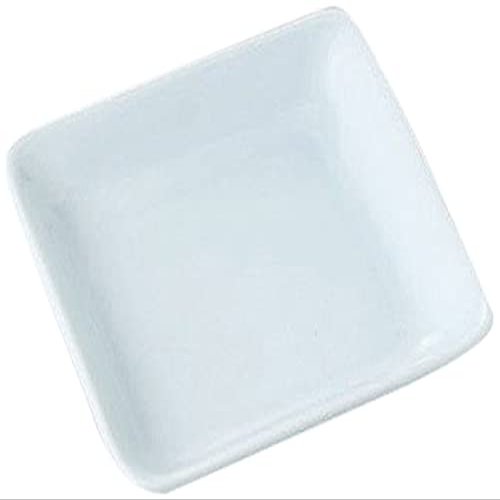 Set of 5, Swan Celadon Square Dish [4.7 x 4.7 x 0.9 inches (12 x 12 x 2.3 cm)] Reinforced [Restaurant, Ryokan, Japanese Tableware, Restaurant, Commercial Use, Tableware, Tableware