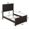 AFI Nantucket Full Solid Wood Foundation Bed with Charging Station in Espresso view 2
