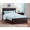 AFI Nantucket Full Solid Wood Foundation Bed with Charging Station in Espresso view 3