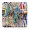 Caroline's Treasures 8914RUG Blue Crabby Bottles of Barqs Rootbeer Machine Washable Memory Foam Mat, Bathroom Rug, Non-Slip Bath Mat, Durable Thick Washable Rugs for Kitchen, Bathroom Quick Dry, Decor view 1