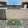 Caroline's Treasures 8746RUG Christmas Santa Fleur de lis Machine Washable Memory Foam Mat, Bathroom Rug, Non-Slip Bath Mat, Durable Thick Washable Rugs for Kitchen, Bathroom Quick Dry, Decorative Art view 3