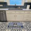 Caroline's Treasures BB1389RUG Boston Terrier Welcome Machine Washable Memory Foam Mat, Blue, Bathroom Rug, Non-Slip Bath Mat, Durable Thick Washable Rugs for Kitchen, Bathroom Quick Dry, Decorative A view 3