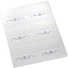 Intertwined Star of David Flourish Jewish Printable Place Cards, Navy (Choose Color), Set of 60 (10 Sheets), Laser & Inkjet Printers - Wedding, Party, Dinner, and Special Events view 3