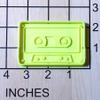 Cassette Tape Fondant Cookie Cutter AND Stamp #1571 view 3