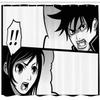Ambesonne Anime Shower Curtain, Japanese Comics Strip Boy and Girl Fight Scene Manga Image Cartoon Print, Cloth Fabric Bathroom Decor Set with Hooks, 69" W x 75" L, Black White Grey view 2