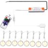 AIBOO Linkable Under Cabinet LED Lighting 12V Dimmable Puck Lights Hardwired with Wireless RF Remote Control for Kitchen Mood Lighting(8 Lights, Warm White, NO Wall Plug) view 1