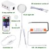 AIBOO Linkable Under Cabinet LED Lighting 12V Dimmable Puck Lights Hardwired with Wireless RF Remote Control for Kitchen Mood Lighting(8 Lights, Warm White, NO Wall Plug) view 2