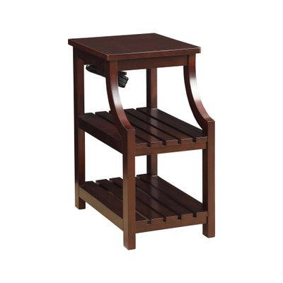 Acme Wasaki 2-Shelf Wooden End Table in Espresso