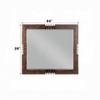 Acme Andria Rectangular Beveled Bedroom Mirror in Reclaimed Oak Wood view 4