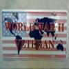 USA American World War 2 II Veteran Vet 6"x12" License Plate Sign view 1
