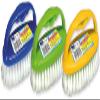 Parodi & Parodi spazzolinda Laundry Brush, Plastic, Multicoloured, 11 x 17 x 1 cm view 3