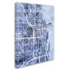 Trademark Fine Art Chicago City Street Map B&W by Michael Tompsett, 18x24-Inch view 2