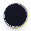 Breast Cancer Curvy Ribbon Circle Button with Magnetic Back By Magnet America Is 2.25" x 2.25" Made For Refrigerators view 2