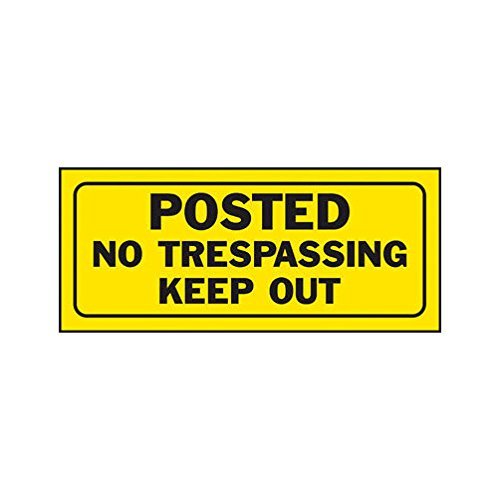 Hy-Ko English Posted No Trespassing Keep Out Sign Plastic 6 in. H x 14 in. W