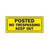 Hy-Ko English Posted No Trespassing Keep Out Sign Plastic 6 in. H x 14 in. W view 1