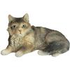 Sandicast Small Size Brown Tabby Maine Coon Cat Sculpture view 1