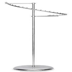 29 Ball Apparel Spiral Garment Display Rack Chrome Finish Hang T-shirts, 63 Inch by 29 ball apparel