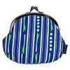 Prairie Dog Japanese Furoshiki Japanese Accessories Gamaguchi Pouch (3.3 Size, Onion Strap), Size: Approx. 4.9 x 4.3 x 1.2 inches (12.5 x 11 x 3 cm) view 1