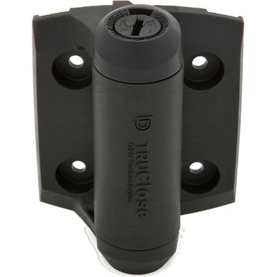 National Hardware N346-206 Truclose Narrow Spring Hinges Black Polymer 2 Pack, 3-13/16"x2-1/2"