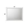 Acme Naima Wood Frame Bedroom Mirror in White view 3
