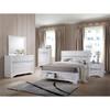 Acme Naima Wood Frame Bedroom Mirror in White view 4