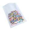 100PCS Clear/White/White Mylar Open Top Bags 12x18cm (4.7x7") view 1