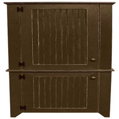 Sawdust City Kitchen Pantry Hutch (Solid Brown)