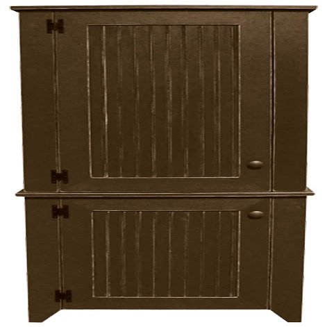 Sawdust City Kitchen Pantry Hutch (Solid Brown)