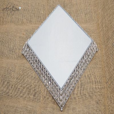 rackcrafts.com Acyrlic Crystal Square Platform Table Centerpiece Cake Stand Figurine Mount Wedding Home Decor