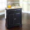 BOWERY HILL Traditional Wood Kitchen Island in Black/Natural view 2