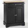 BOWERY HILL Traditional Wood Kitchen Island in Black/Natural view 4