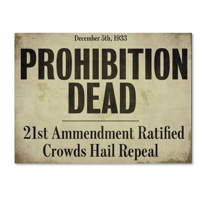 Trademark Fine Art ALI4160-C1824GG "Prohibition" Dcor, 18x24"