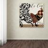 Trademark Fine Art ALI4586-C1818GG "Roosters of Paris II" Decor, 18x18" view 3