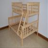 A & L Furniture Slat Mission Bunkbed, Twin over Full, White view 1