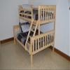 A & L Furniture Slat Mission Bunkbed, Twin over Full, White view 2