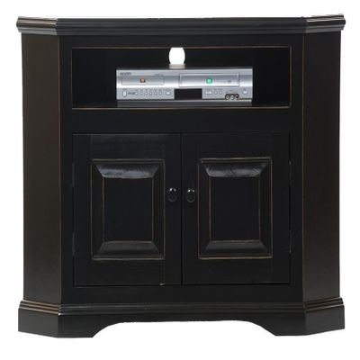 American Heartland Poplar Corner TV Cart in Yellow