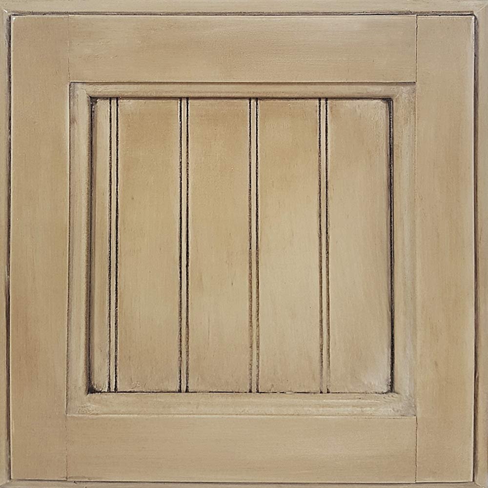 American Heartland Poplar Corner TV Cart in European Ivory