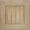 American Heartland Poplar Corner TV Cart in European Ivory view 1