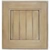 American Heartland Poplar Corner TV Cart in European Ivory view 2