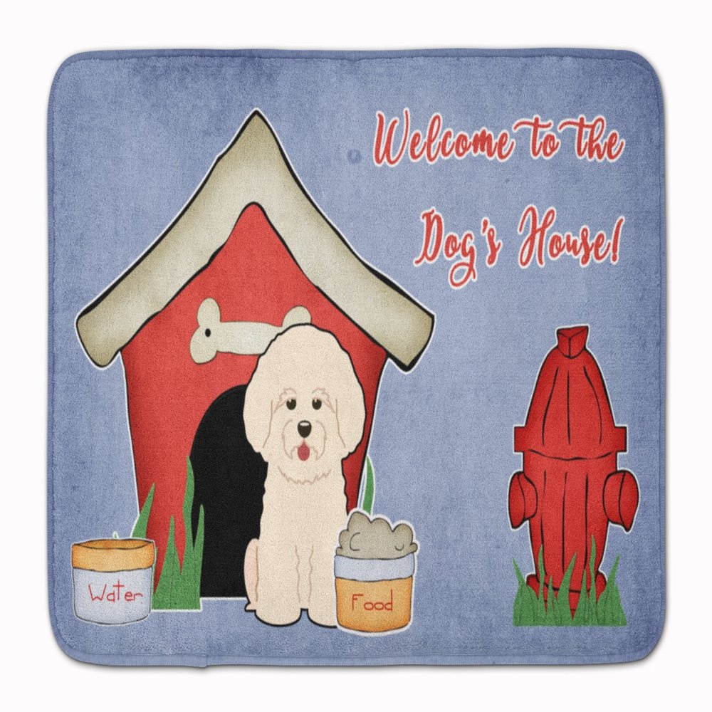 Caroline's Treasures BB2829RUG Dog House Collection Bichon Frise Machine Washable Memory Foam Mat, Bathroom Rug, Non-Slip Bath Mat, Durable Thick Washable Rugs for Kitchen, Bathroom Quick Dry, Decorat