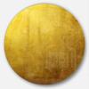 Designart Gold Texture Wallpaper Abstract Digital Round Wall Art-Disc of 11 inch, 11'' H x 11'' W x 1'' D 1P view 1