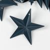 Factory Direct Craft Pack of 12 Painted Navy Blue Metal Dimensional Barn Stars with Holes - Mini Stars for Crafts and Decorations (Size-3-1/2 Inches Dia) view 3